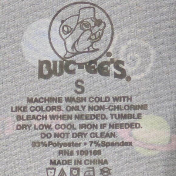 Buc-ees Shirt Mens Small Black AOP UFO Space Ships Planets Button Up Hawaiian - Picture 8 of 8